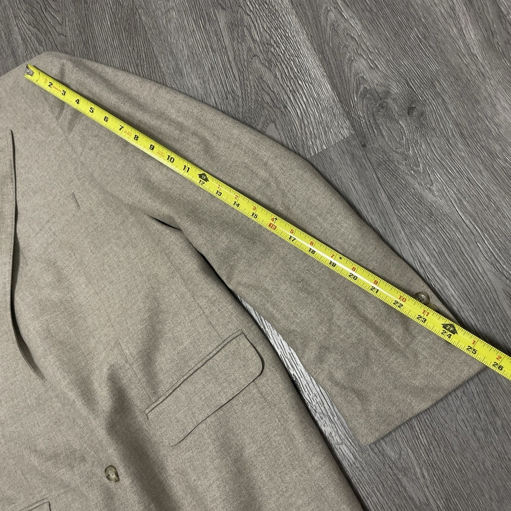 Loro Piana Blazer Jacket Men 43R Beige J. Hilburn Sport Coat Paisley Lined - Picture 12 of 12